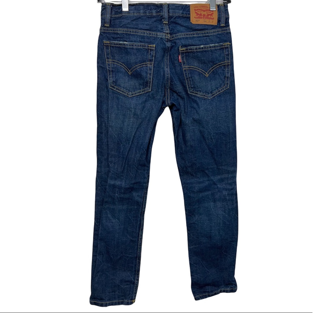 LEVIS 502 Regular Taper W25 L25 Distressed Jeans - Picture 4 of 10